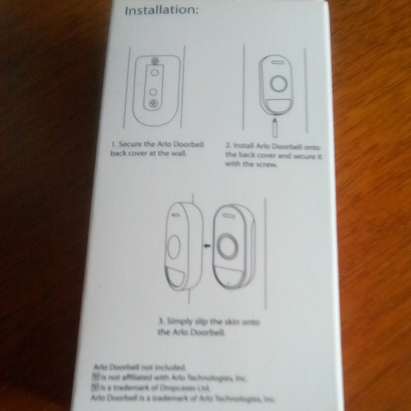 Black Silicone Arlo Audio Doorbell Cover - Picture 4 of 5